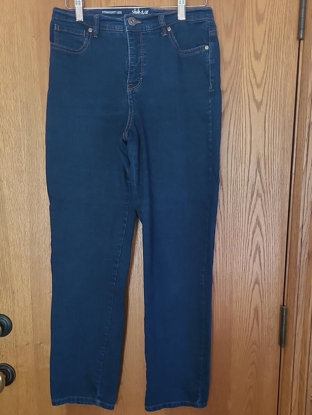 Style & Co. Straight Leg Jeans in Dark Blue